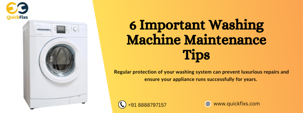 6 Important Washing Machine Maintenance Tips